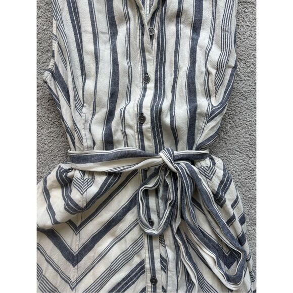 Anthropologie Chevron Maxi Dress in White and Black - Picture 10 of 10